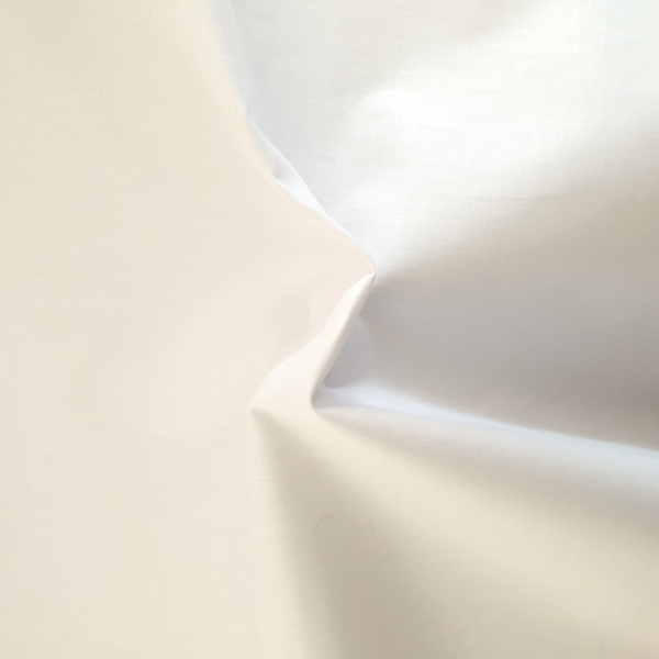 (2.7 Metre wide) Polycotton Percale WHITE